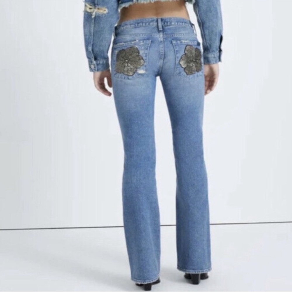 7 for All Mankind Maribel Distressed Denim Bootcut Jeans